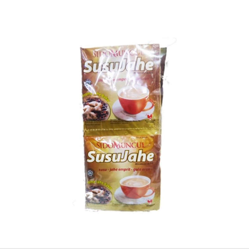 

Sidomuncul Susu Jahe Minuman Instan Susu + Ekstrak Jahe + Gula (1 renceng/10 sachet)