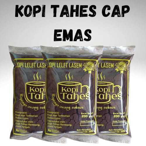 

KOPI LELET LASEM REMBANG KOPI TAHES CAP EMAS 200g | KOPI LELET HALUS KOPI HITAM KOPI KEKINIAN KOPI LASEM REMBANG