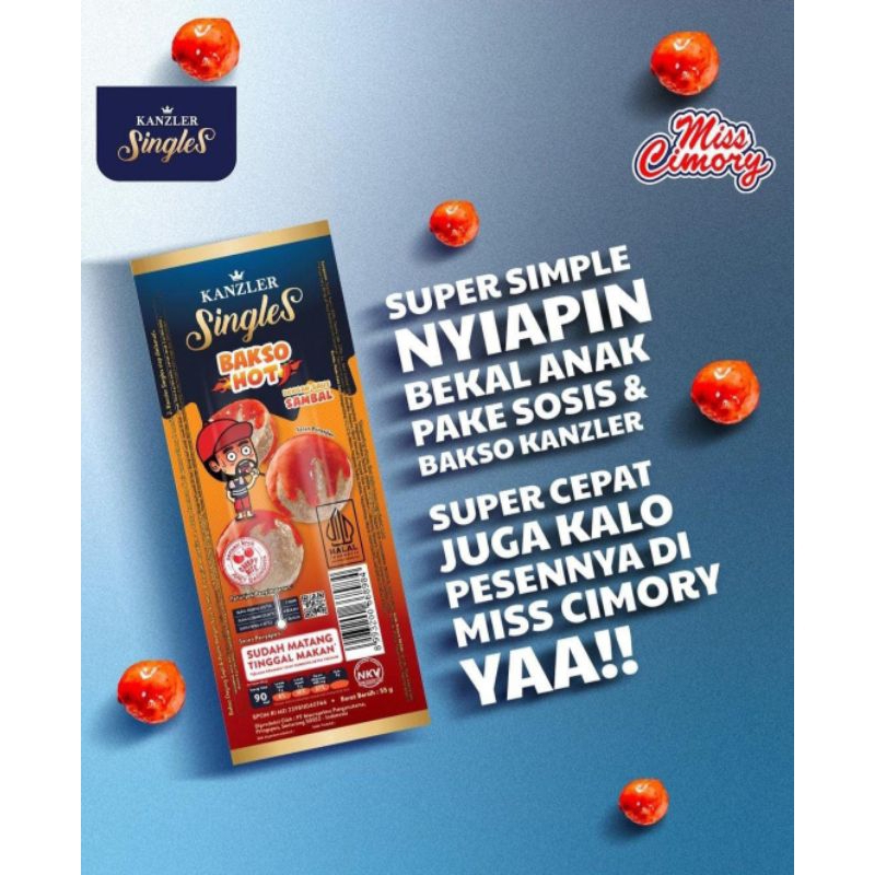 

BAH Sosis/Bakso Kanzler 65gr Siap Makan Isi 12 Pcs