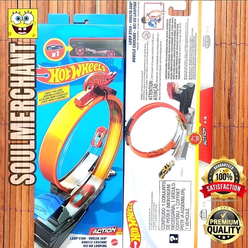 Hot Wheels Action Loop Star Track Set Original