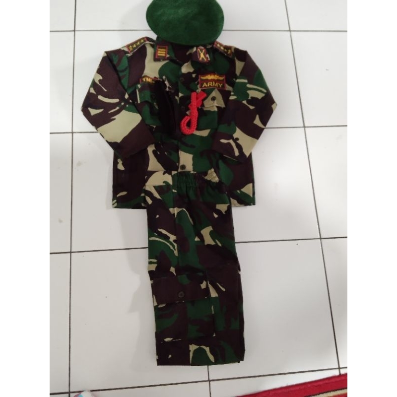 baju TNI anak baju loreng anak
