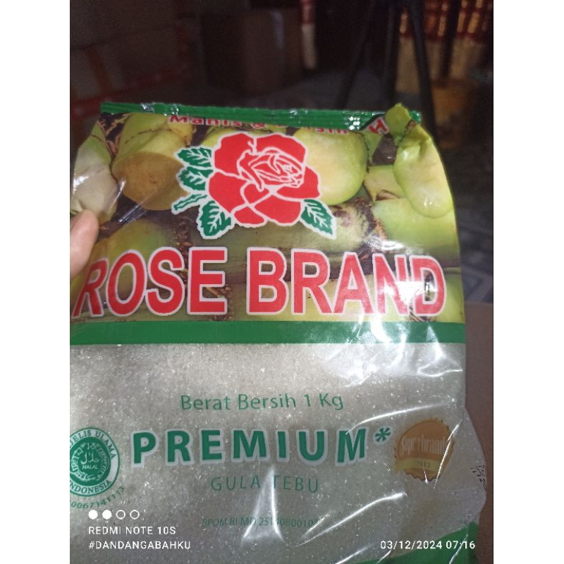 

Gula Rose Brand Premium Berat Bersih 1 Kg