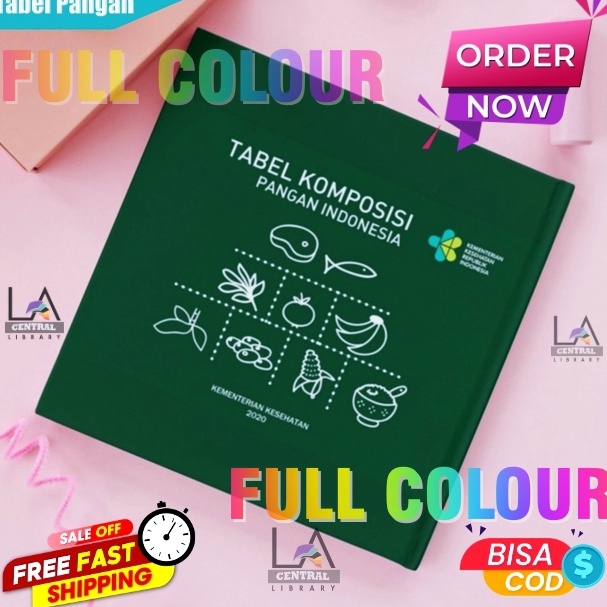 KODE F19B Buku Tabel Komposisi Pangan Indonesia TKPI 22 Size A5 WARNA