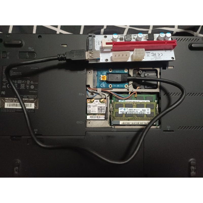 Riser Vga External Laptop Mini pcie
