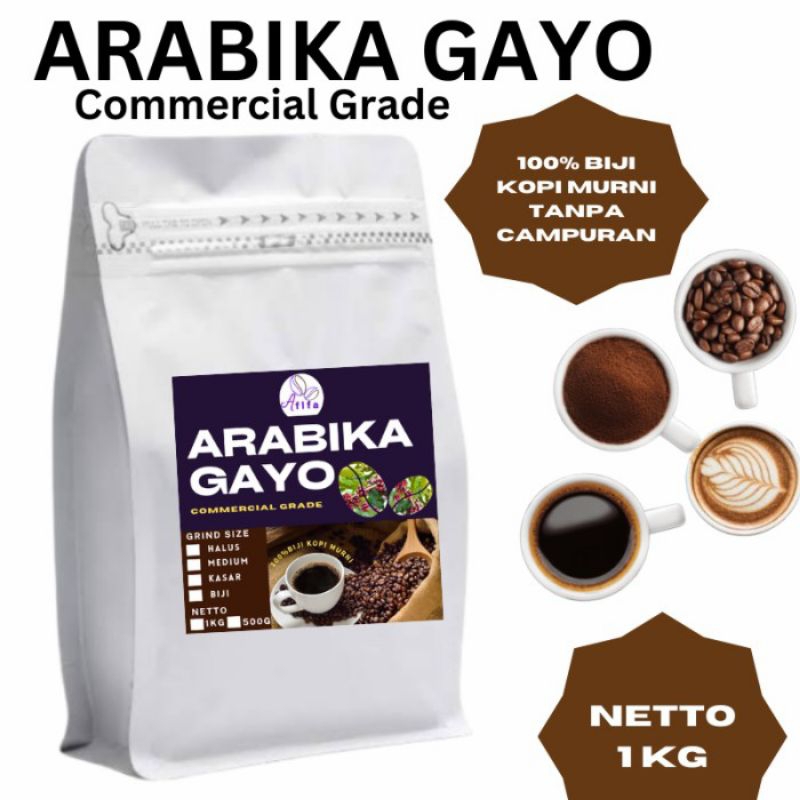 

kopi Arabika Gayo Aceh 1 kg comercial grade