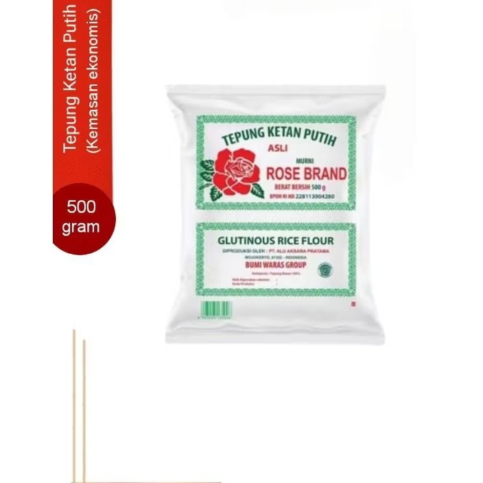 

Tepung Ketan Putih Rose Brand 500 gram