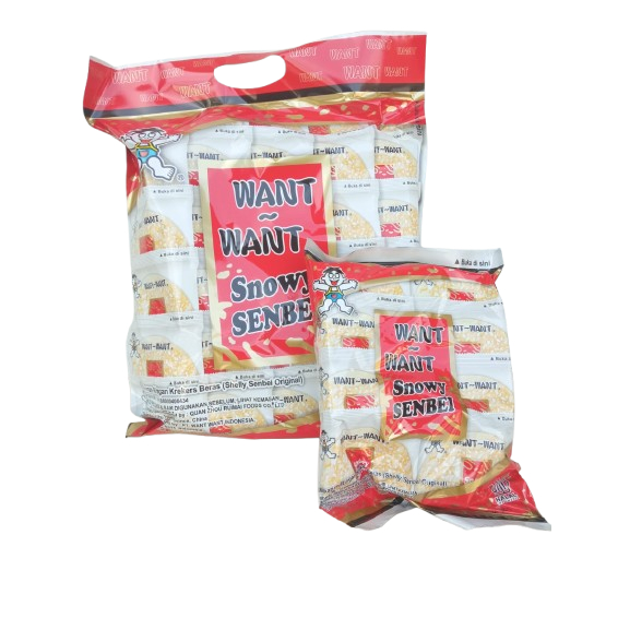 

Lezatoz_Genz !! Big Pack Want Want Snowy Shelly Senbei 360 Gr Krekers Beras Original