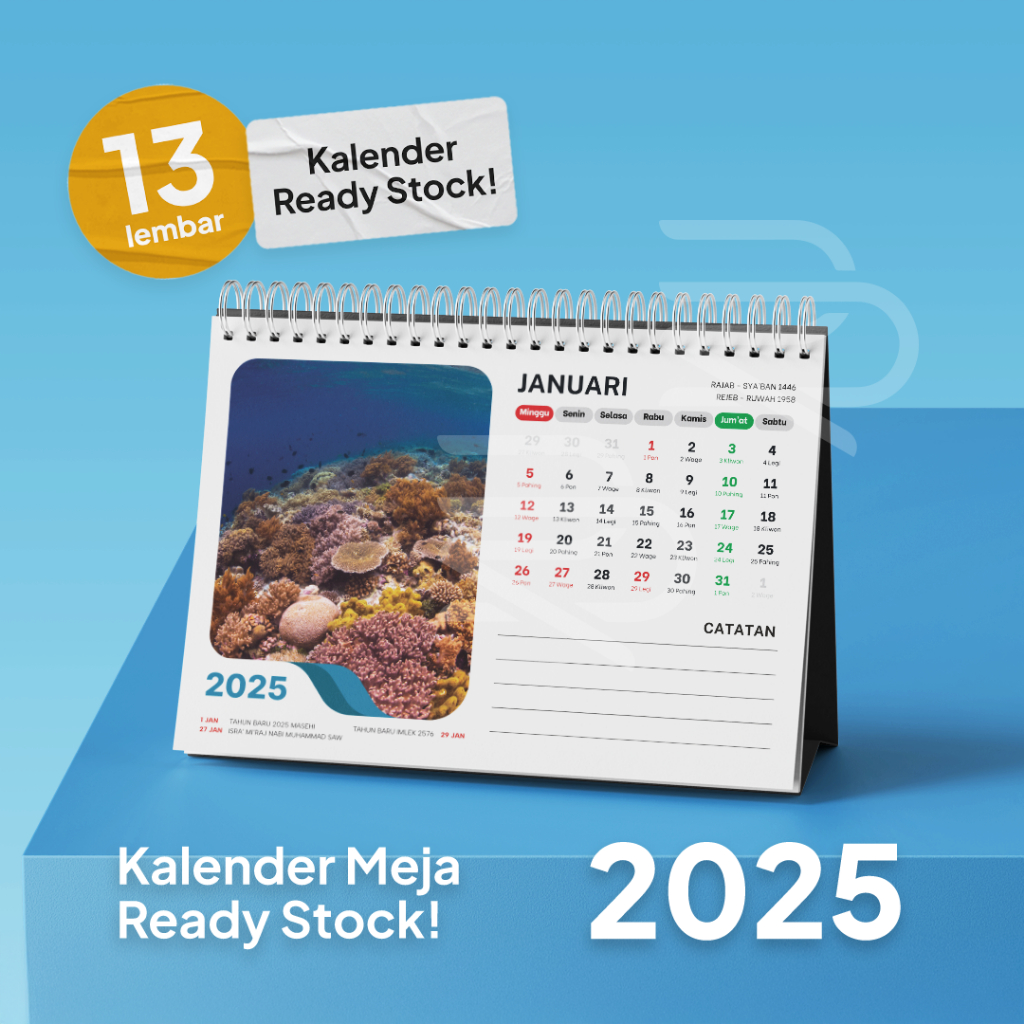 

Kalender 2025 Meja 13 Lembar Ready Stock - Kalender Duduk 2025 - Kalender Duduk 2025 - Kalender 2025