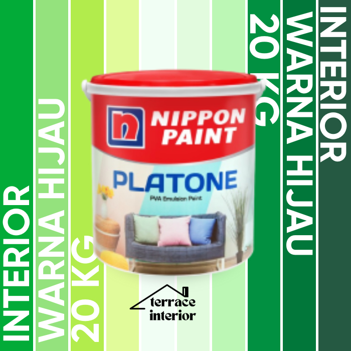 Cat Tembok Interior Nippon Paint Platone Warna Hijau 20 KG