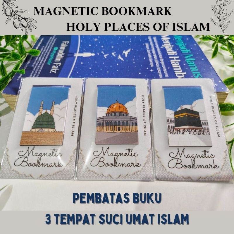 Pembatas Buku Magnet seri Tempat Suci umat Islam/  Magnetic Bookmark Holy Places of Islam