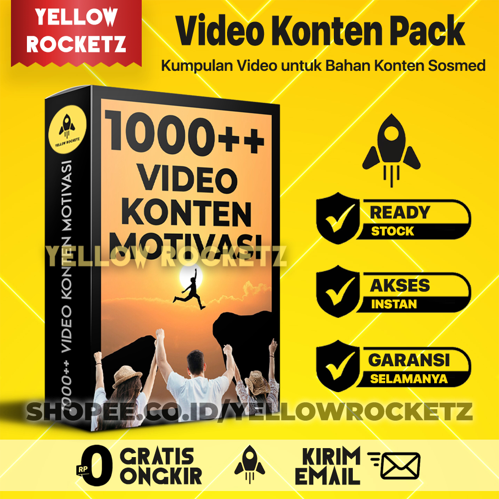 1000++ VIDEO KONTEN MOTIVASI - Konten Video Motivasi Diri dan Bisnis Vidkon