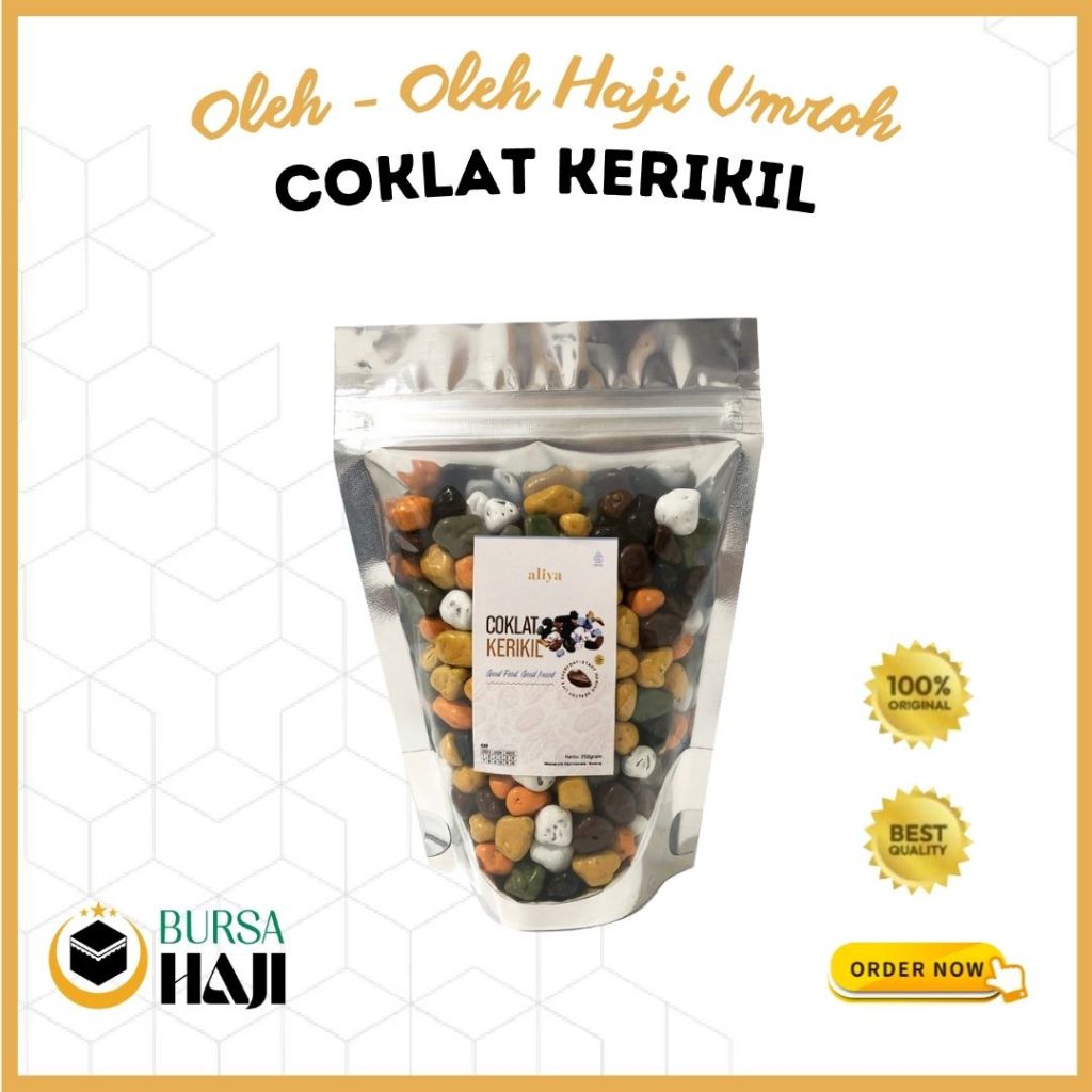 

Cemilan Coklat Cokelat Batu Kerikil Krikil Arab Turki 250 Gram Oleh Oleh Haji dan Umroh