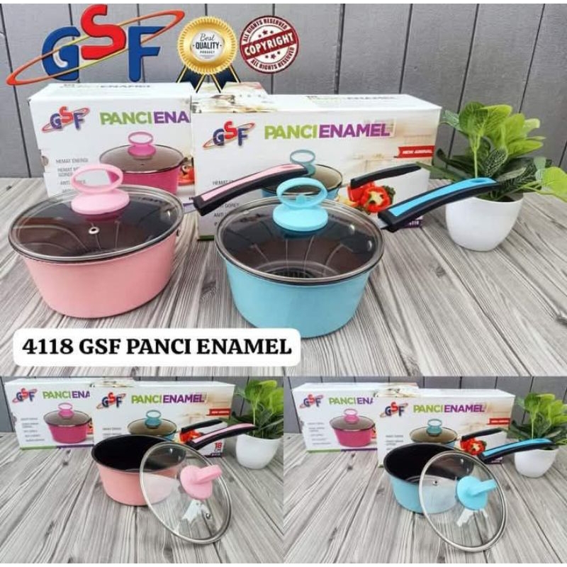 PANCI SUSU GSF 18cm/PANCI ENAMEL 18CM/PANCI MASAK MIE