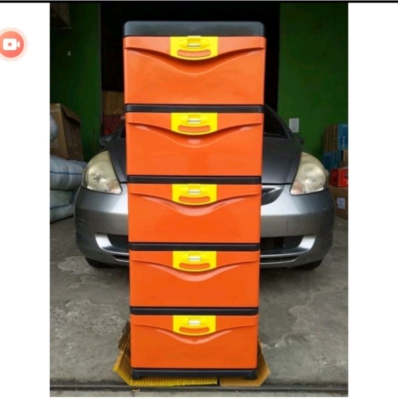 Laci Plastik Susun 4/ Susun 5 Kunci Valencia Kingstar/ Laci Minimalis Susun Full Rak