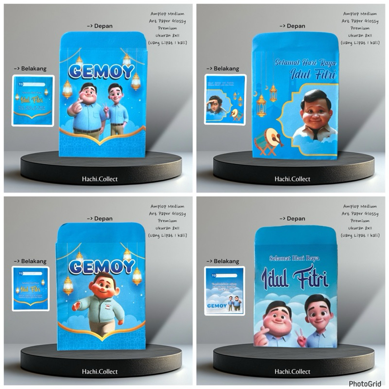 

Amplop Lebaran Gemoy | Siap Pakai Blue Series | 100 Amplop