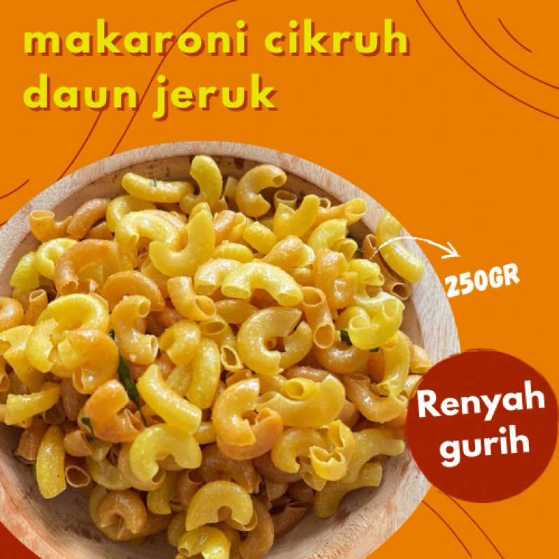 

MAKARONI CIKRUH DAUN JERUK 250GRAM -TIDAK KERAS