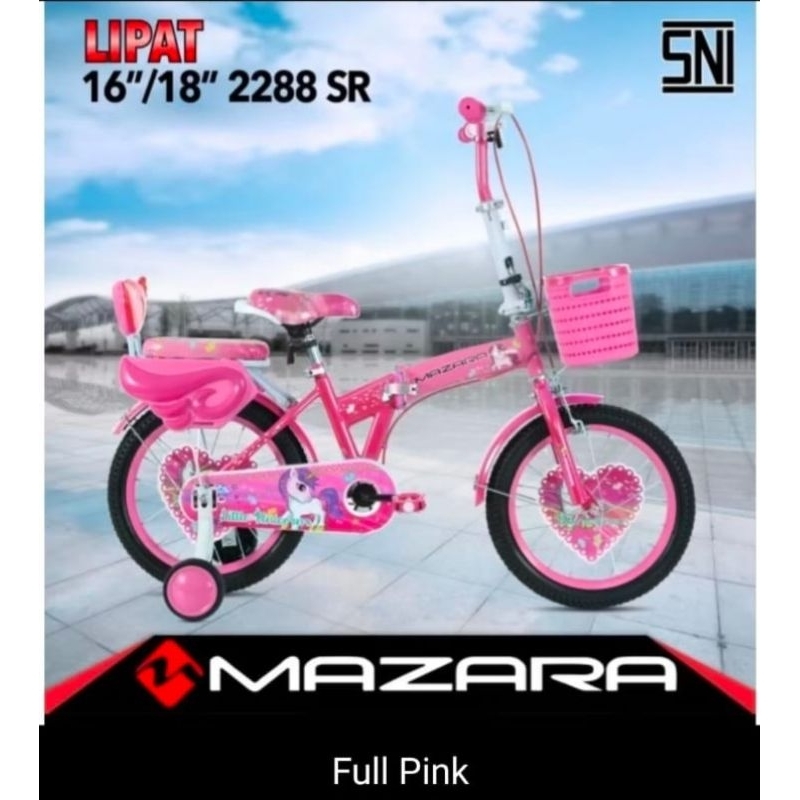 sepeda lipat anak mazara 18inch