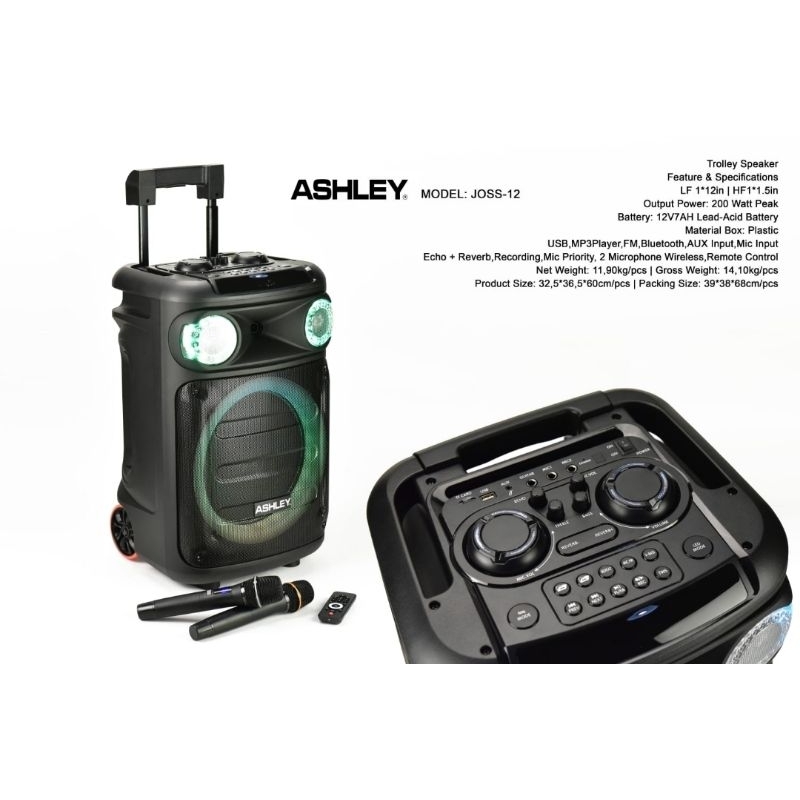 SPEAKER PORTABLE MEETING WIRELESS ASHLEY JOSS 12 / JOSS12 12 INCH