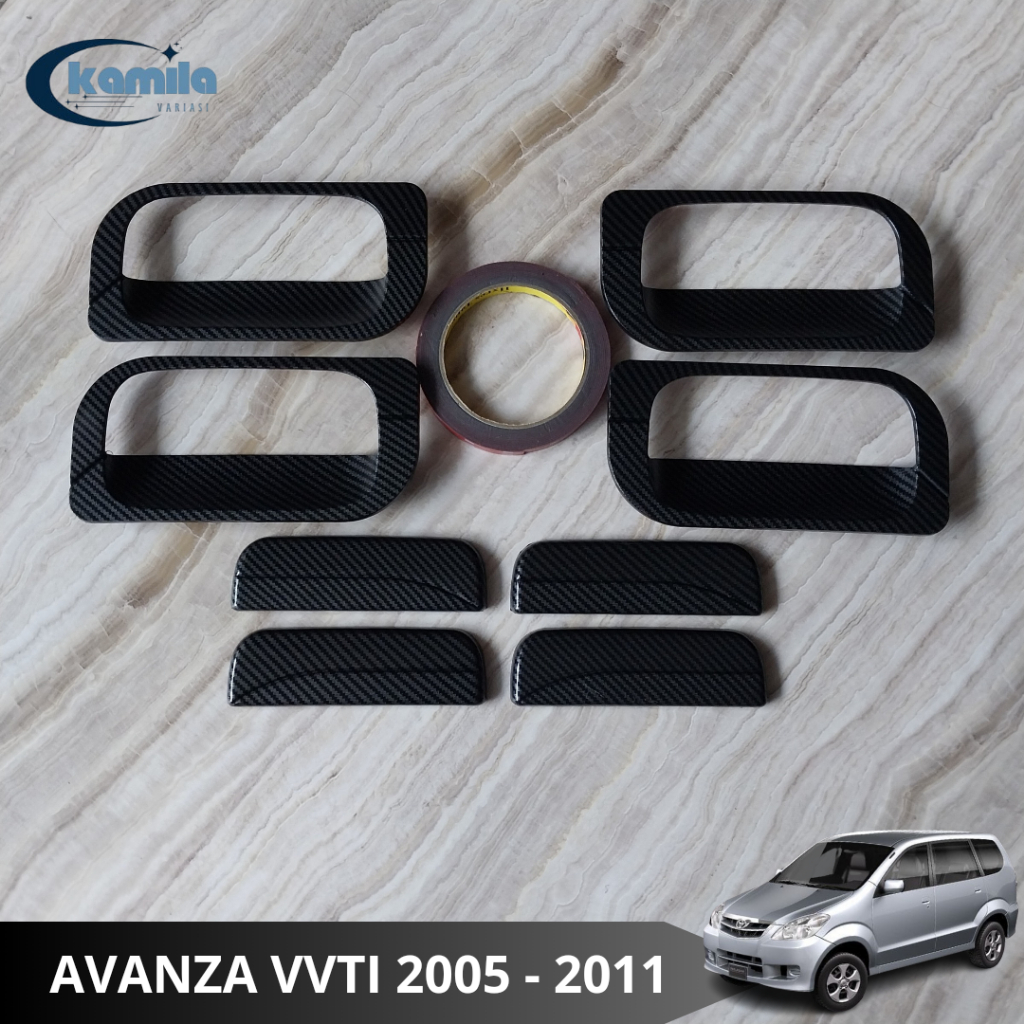 Outer Handle Pintu Mobil Avanza VVTI 2005 - 2011 Sporty Carbon