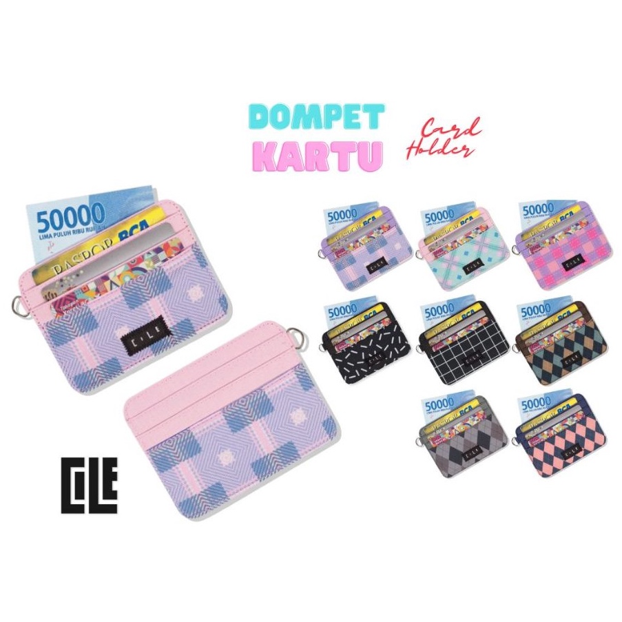 KODE V73X Dompet Kartu Atm dan Uang Mini Card Holder Wallet Tipis Pria Wanita  DSWV