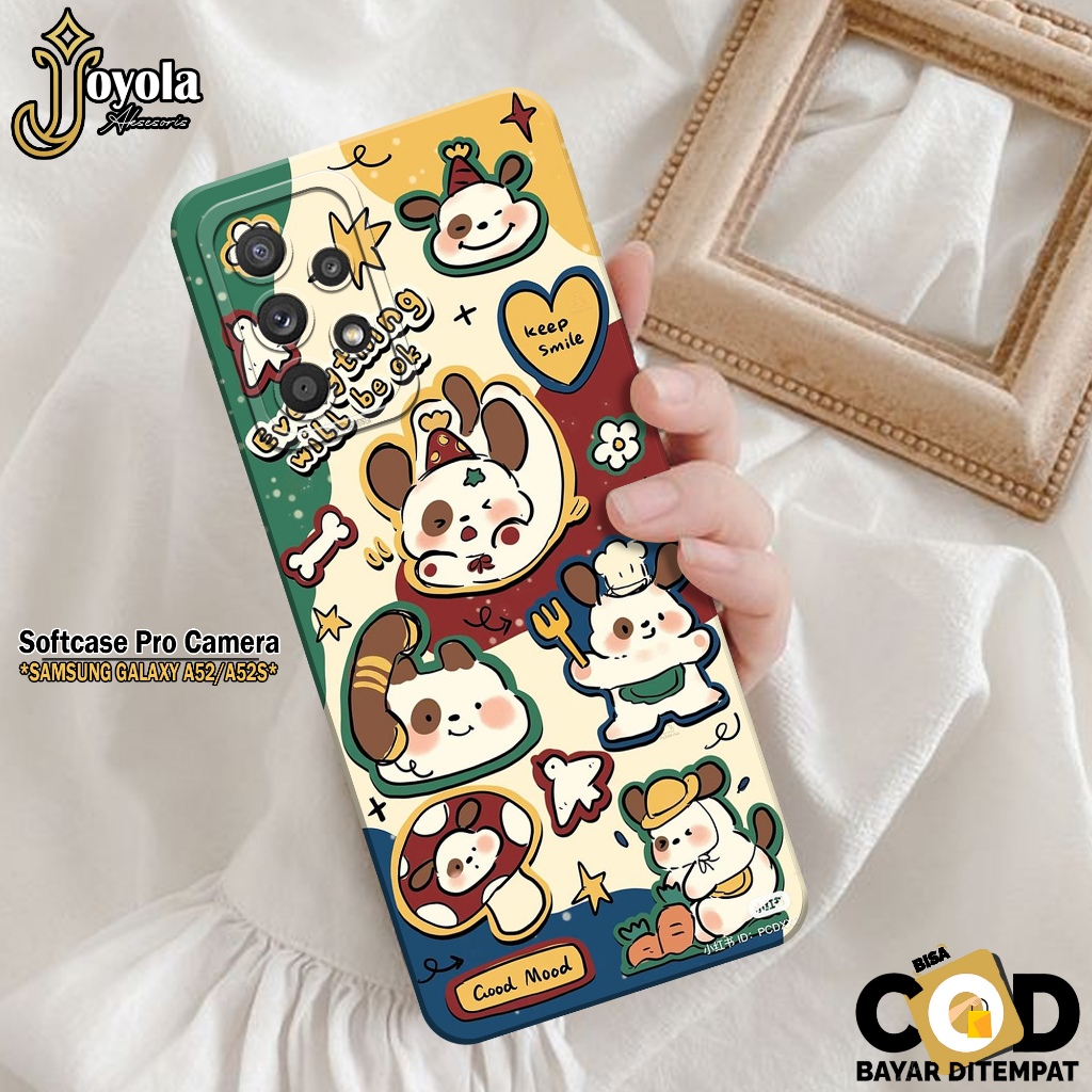 JOYOLA Case Samsung Galaxy A52/A52S Fashion Case Kartun Softcase Samsung Galaxy A52/A52S Pro Camera 
