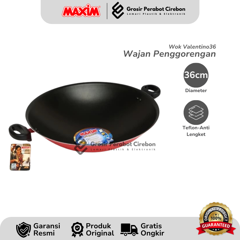 MAXIM WOK PAN VALENTINO 36 CM / PERSONAL WOK VALENTINO 36 CM MAXIM