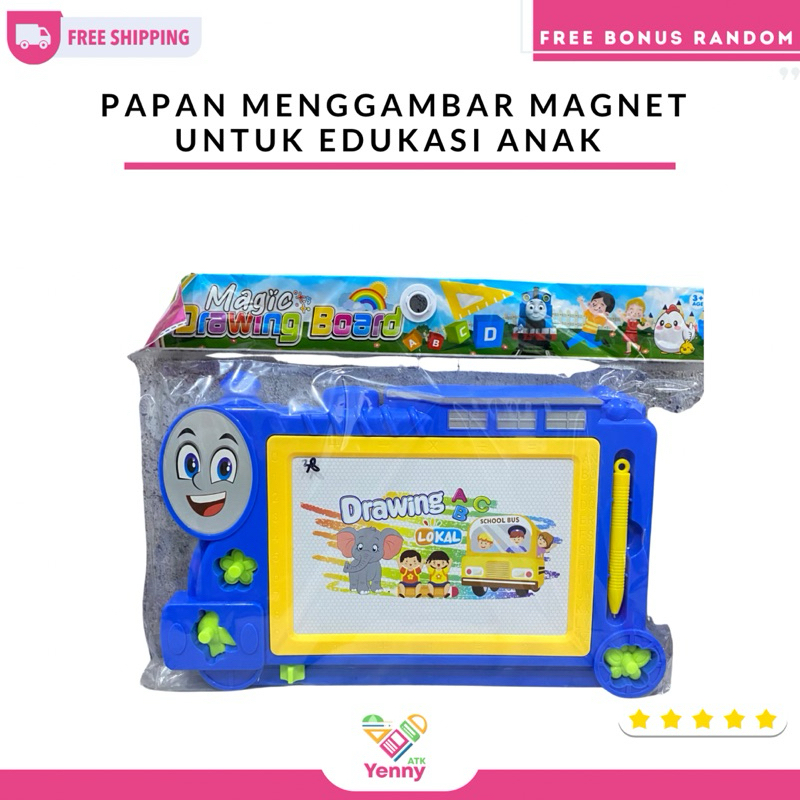 

Mainan Papan Tulis Magnet Hapus Untuk Anak | Magic Drawing Board