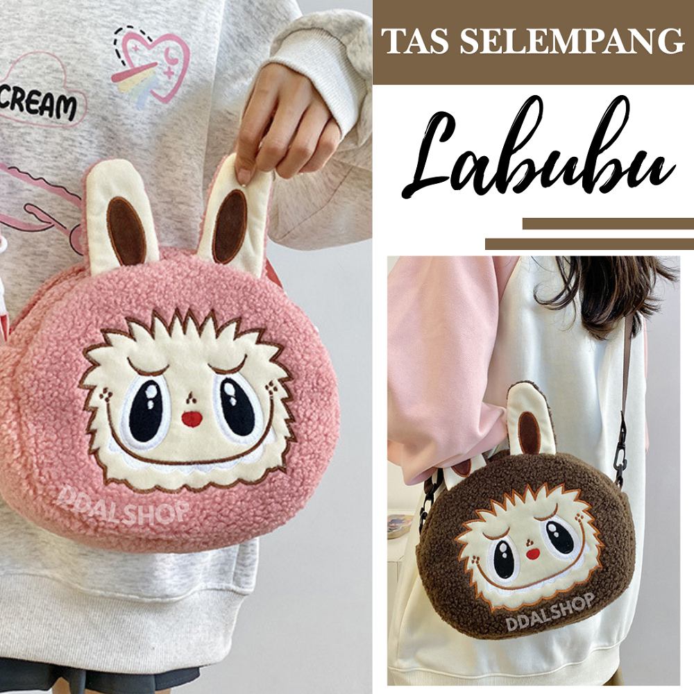 Tas Selempang Wanita Bag Anak Anak Remaja Cewek Kekinian Karakter Labubu Gaya Korean Style