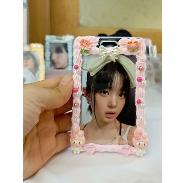 [Ready] TERMURAH Cardholder Acrylic Toploader Deco | Photocard holder | Cahol deco cream untuk PC / 