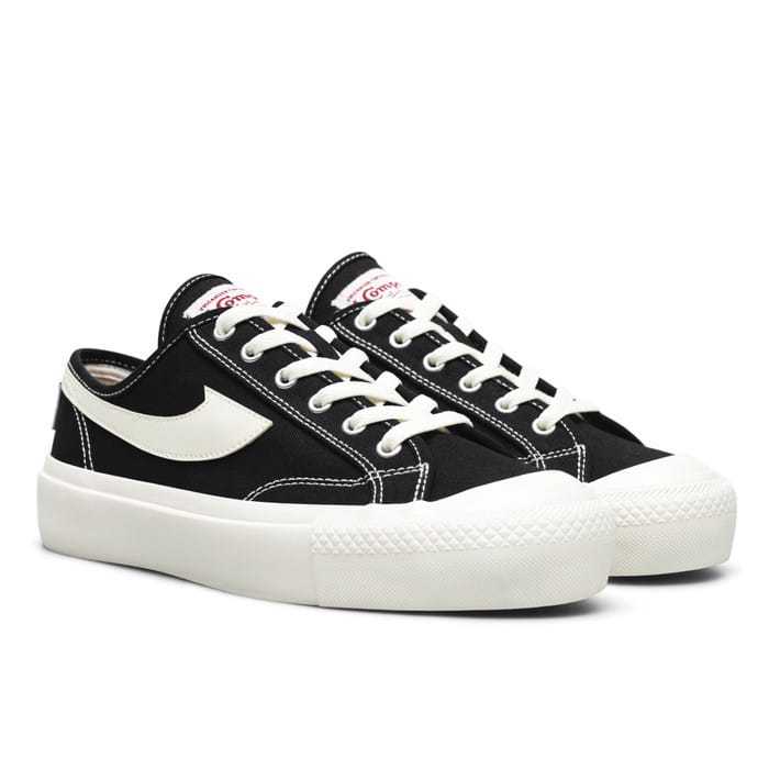 Sepatu compass gazele hitam puith sepatu sekolah compass black white