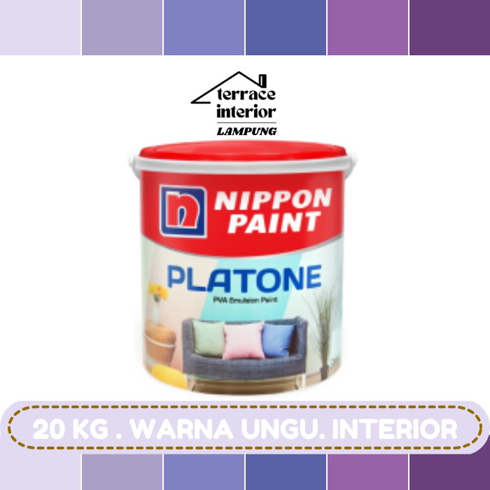 Cat Tembok Interior Nippon Paint Platone Warna Ungu 20  KG