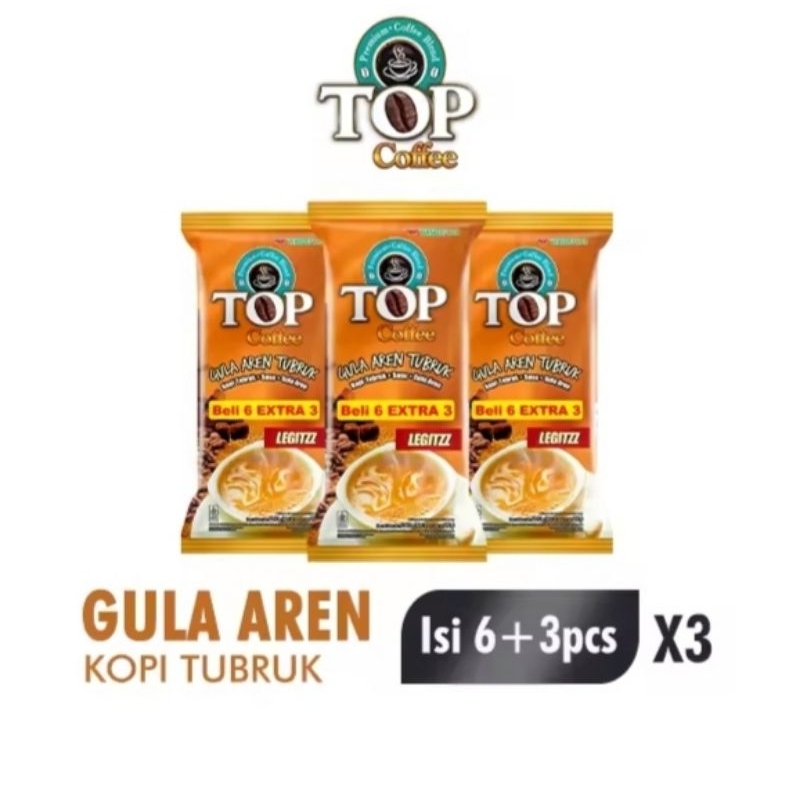 

Top Coffee Kopi Gula Aren Tubruk isi (27 saset)