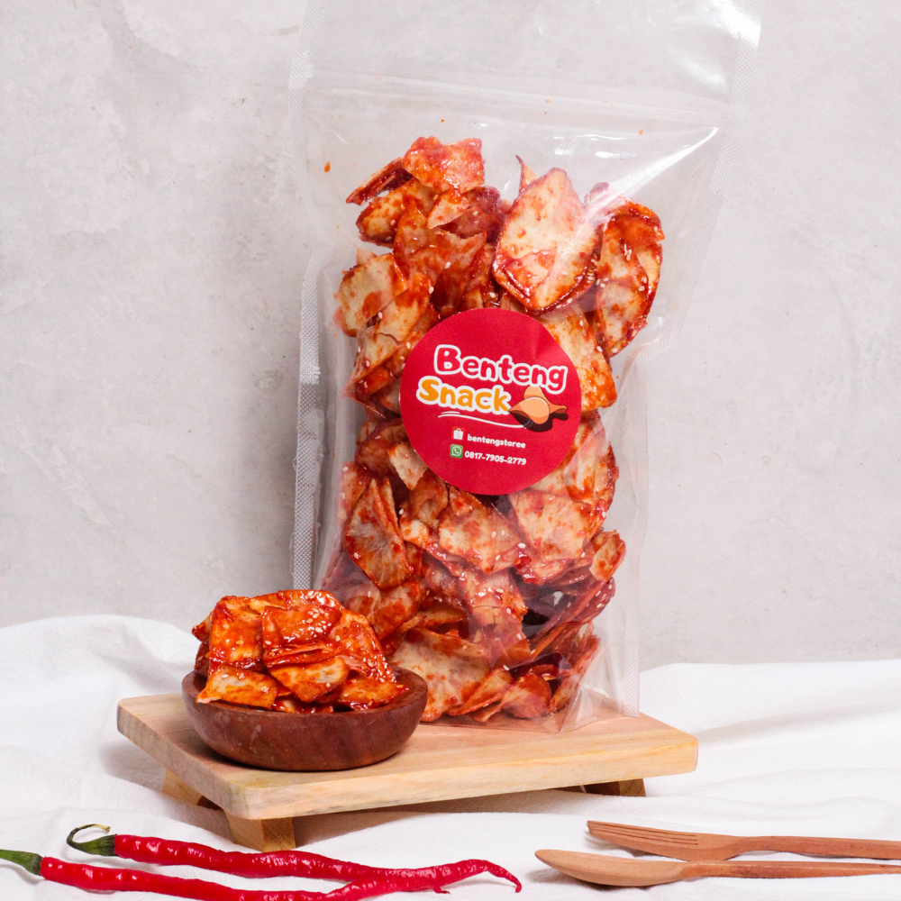 

Keripik Singkong Balado Wijen Premium (500 gr) - Benteng Snack