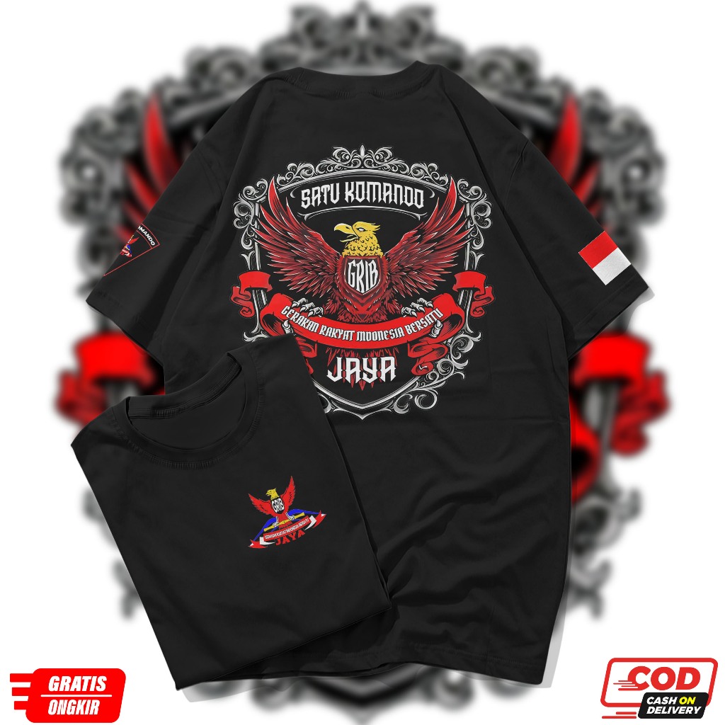 Kaos Ormas GRIB Jaya Gerakan Rakyat Indonesia Bersatu Garuda Team Herkules
