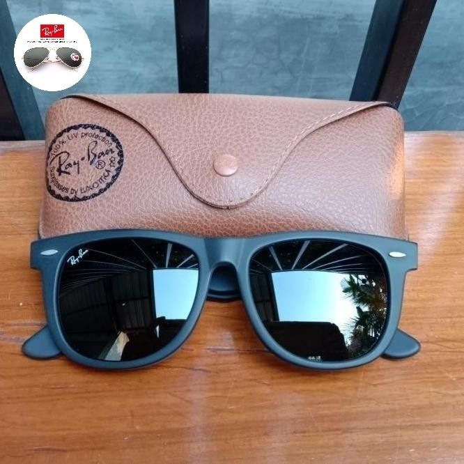 Kacamata hitam pria original Ray-Ban wayfarer 54 - Lensa Kaca