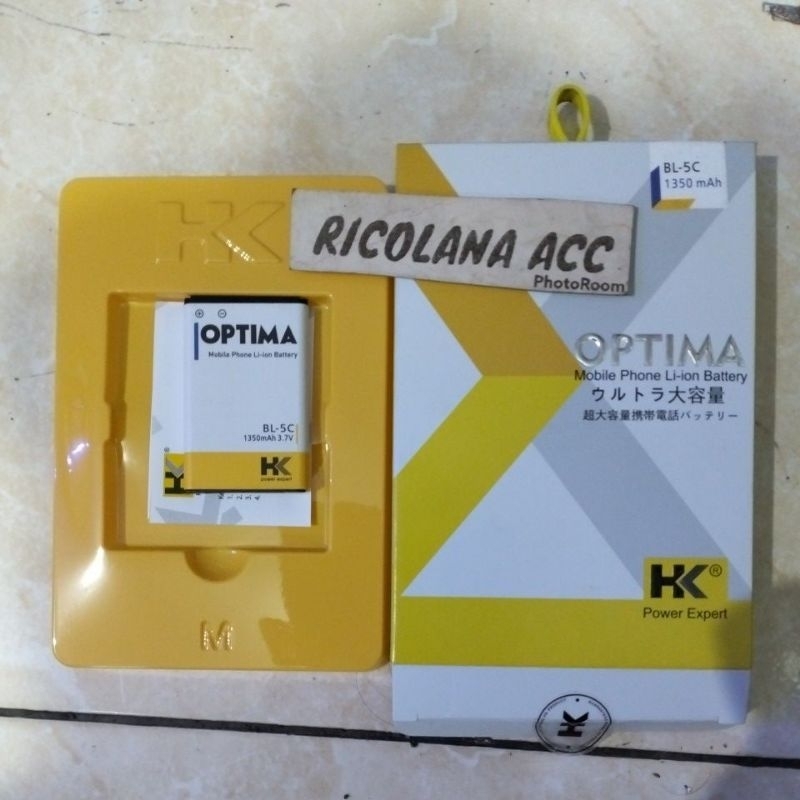 BATRE DOBEL POWER BATERAI DOUBLE POWER BATERE BATRE BL5C BL-5C MERK HK OPTIMA 1350mAh GROSIR MURAH