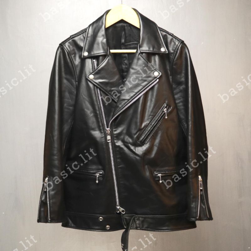 Unisex ramones biker leather jacket second preloved
