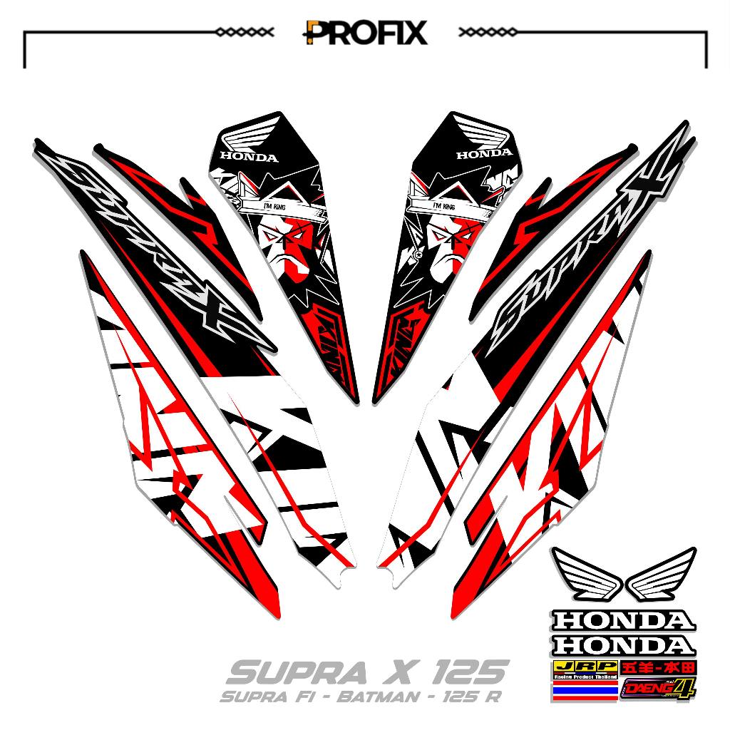 STRIPING SUPRA X 125 R MOTIF 28 STIKER DECAL SUPRA X 125 R-SUPRA FI BATMAN-125R