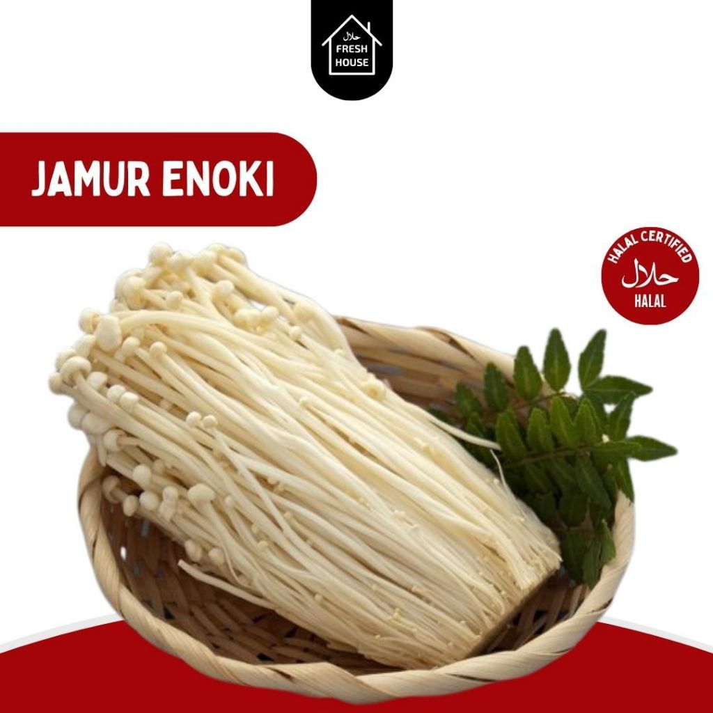 

JAMUR ENOKI MUSHROOM 1 PACK 100 G