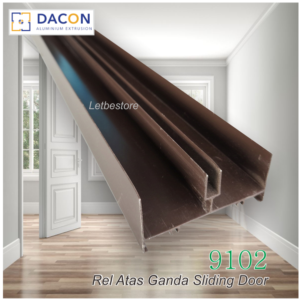 9102 Rel Atas Ganda Bahan Pintu Sliding Geser