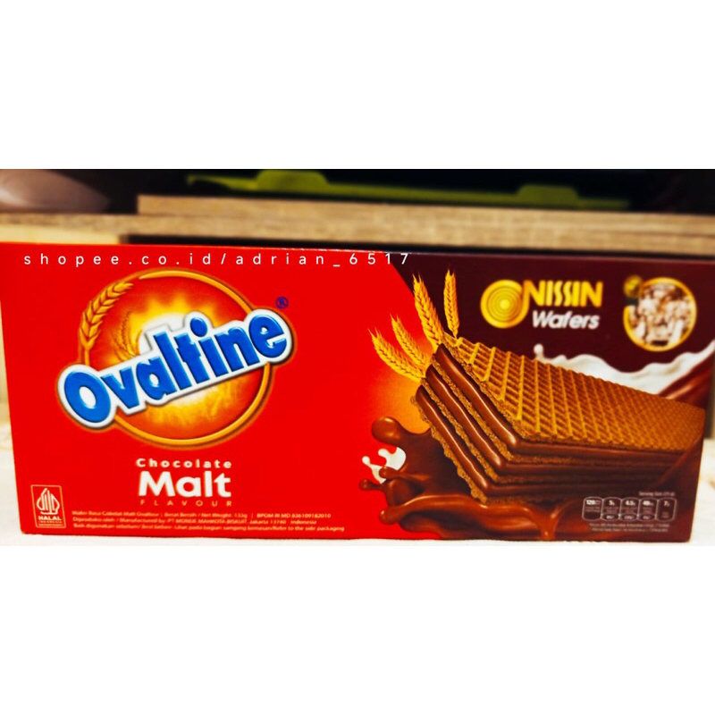 

Nissin wafer ovaltin choco malt