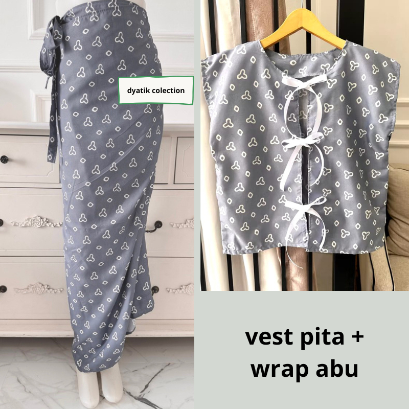 One Set Kondangan Kebaya Remaja Outer Kebaya Setelan Jumputan Kebaya Pesta Setelan Vest