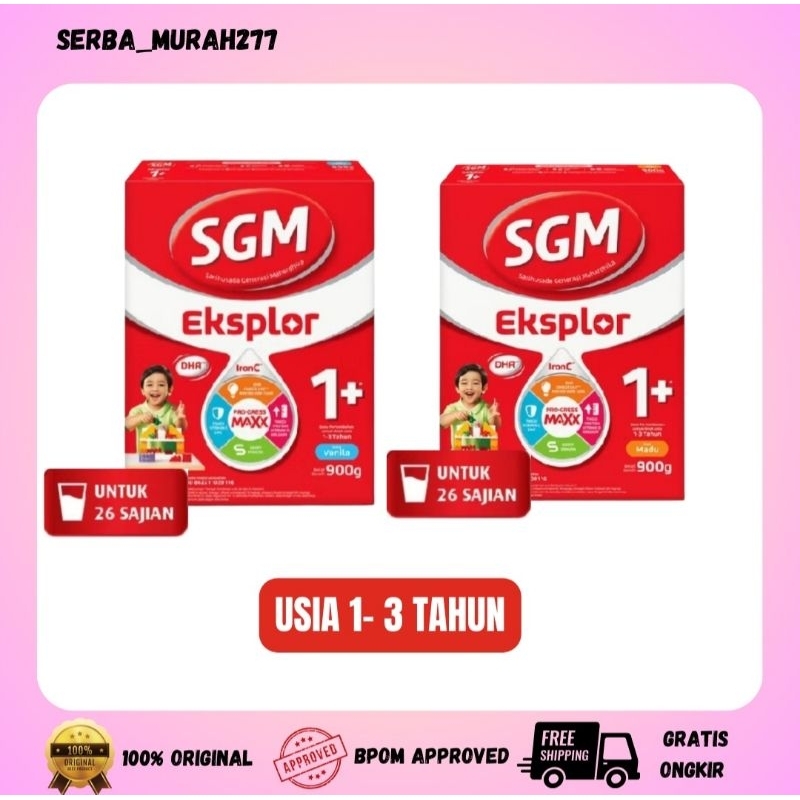 

[BACA DESKRIPSI] SGM Eksplor 1+ dengan IronC Susu Pertumbuhan dengan Rasa 900gr