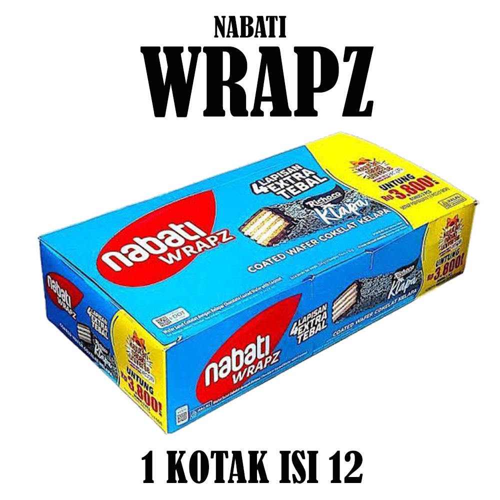 

NABATI WRAPZ COATED WAFER KOTAK ISI 12