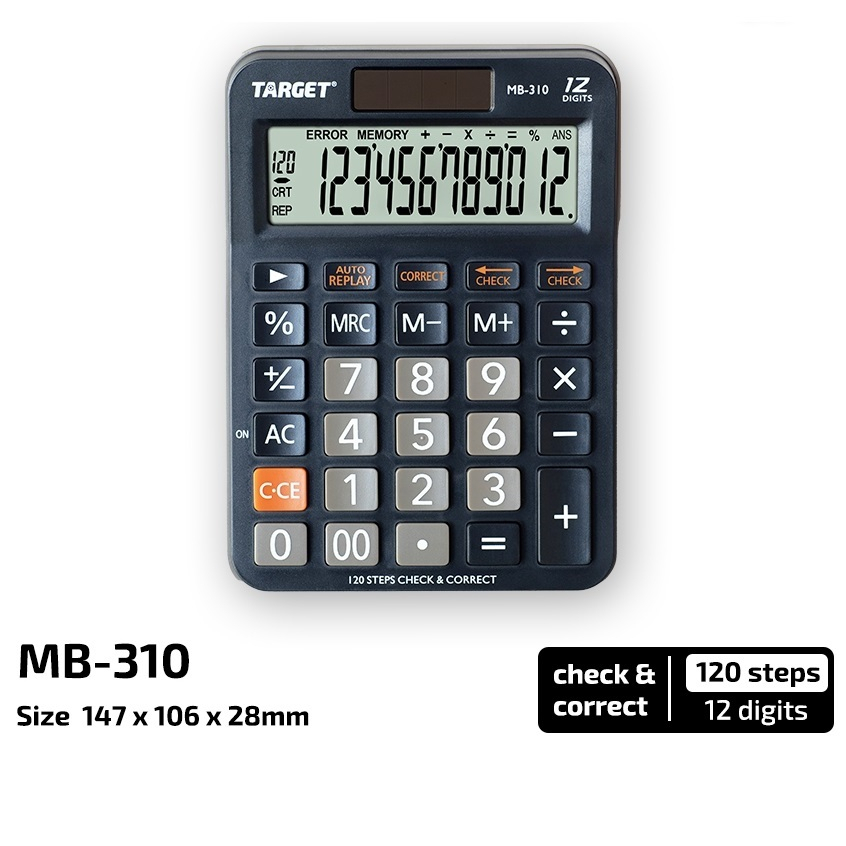 

Calculator Target MB-310 Target MB-310 - Desktop Calculator - 12 digit