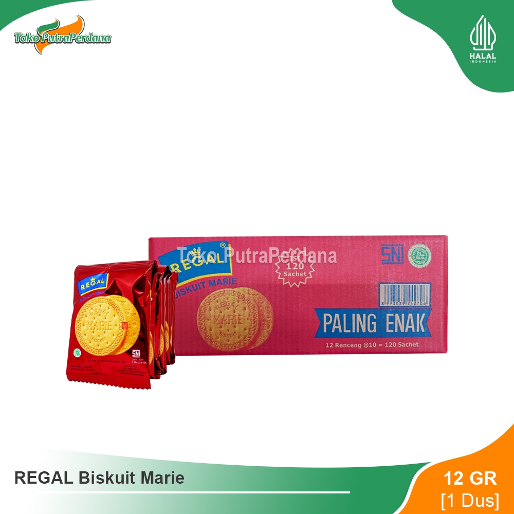

[DUS] REGAL Biskuit Marie 12gr (120 Pcs/Dus)