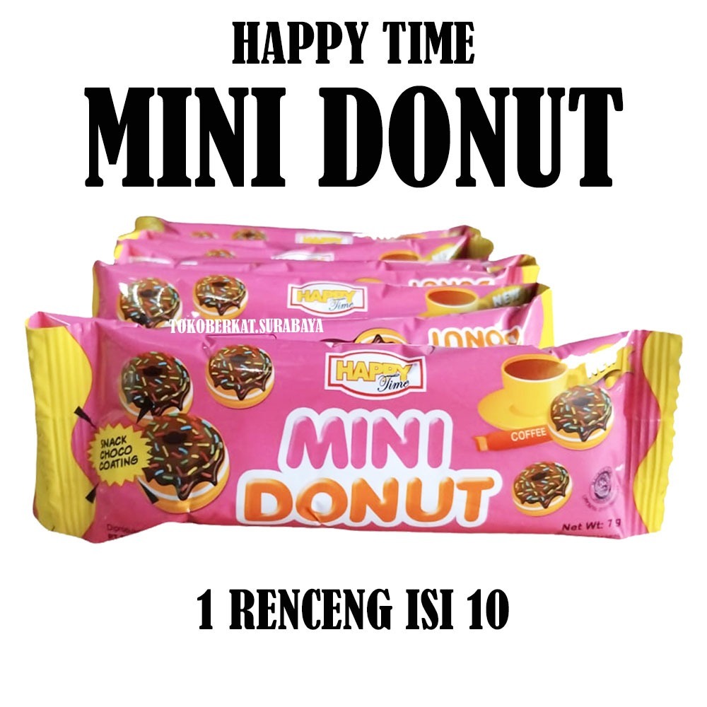 

HAPPY TIME MINI DONUT RENCENG ISI 10