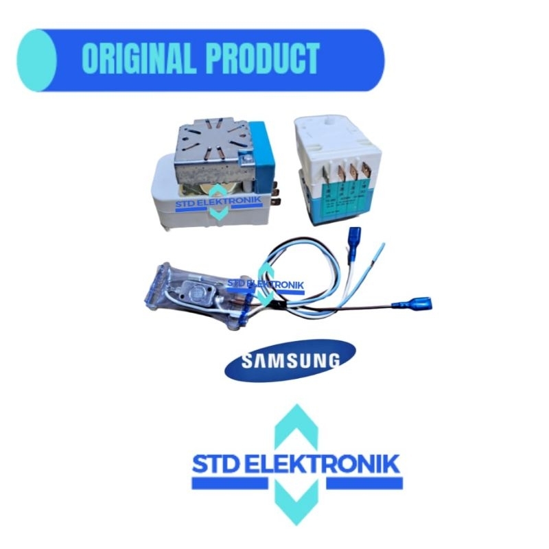Timer dan bimetal kulkas samsung 2 pintu 1 set - Deprost kulkas samsung dua pintu