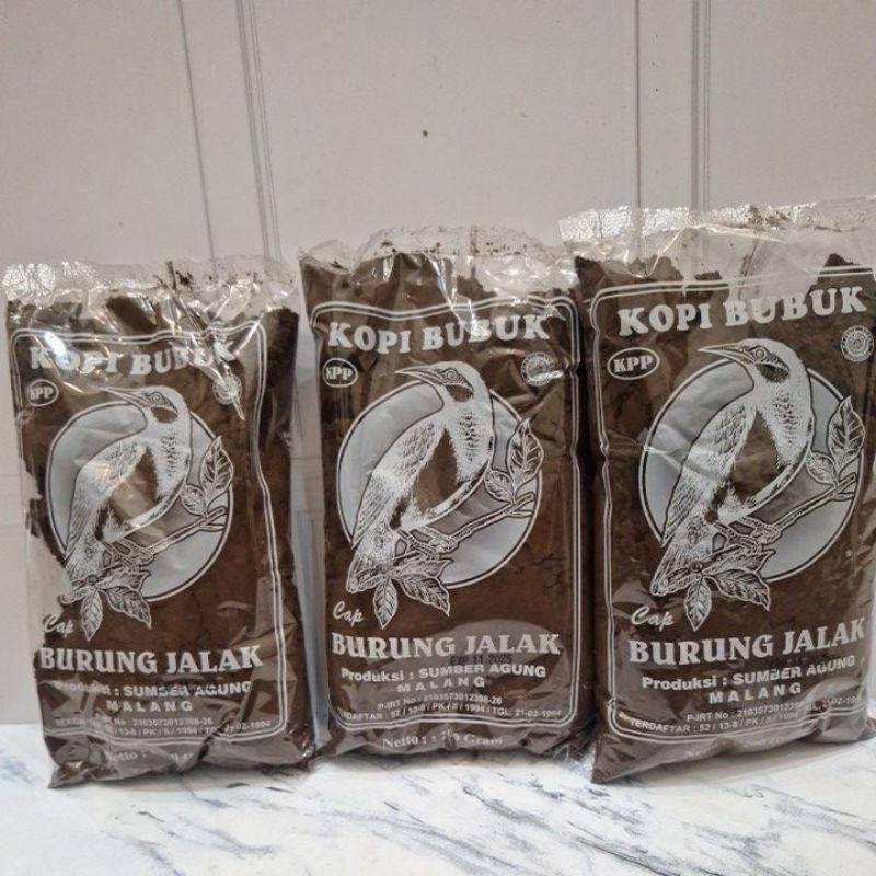 

Kopi Bubuk Burung Jalak 200 Gram / 2 Ons Kopi Murah Nikmat