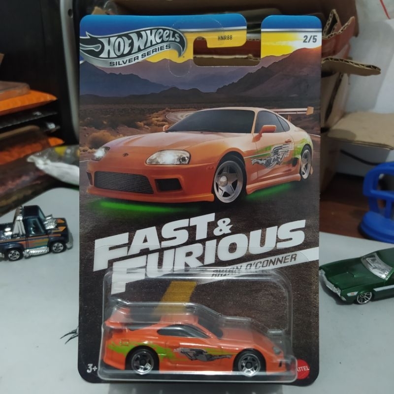 HotWheels fast and furious toyota supra orange- HotWheels toyota supra fast and furious brain o'conn